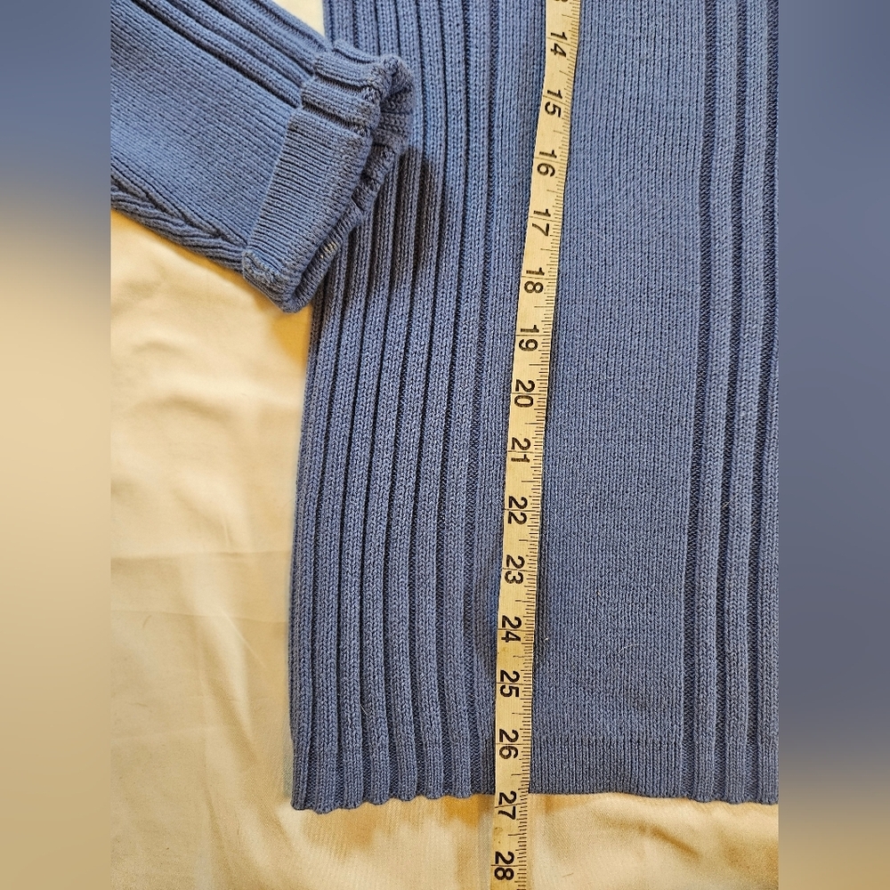Express Womens Periwinkle Blue Long Sleeve Crewneck Pullover Sweater Size Medium - Picture 7 of 8